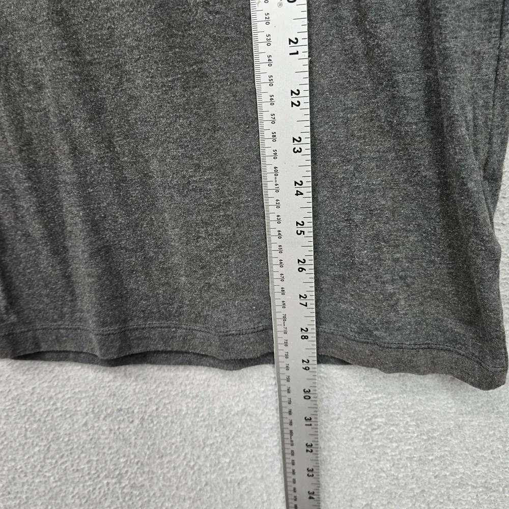 The North Face Men Shirt S Gray NSE Graphic Logo Crew Neck Long Sleeve Tee